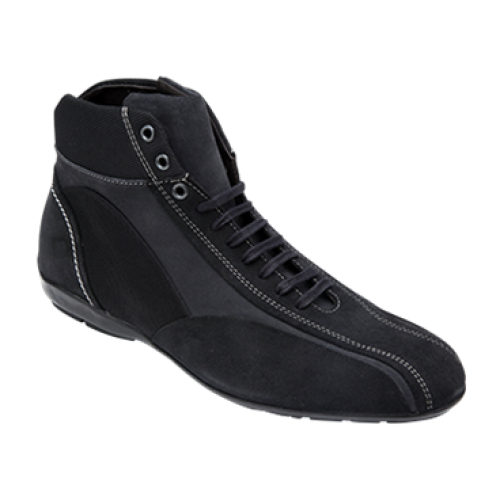Bacco Bucci "Gabriele" Black Genuine Italian Suede Ankle Boots